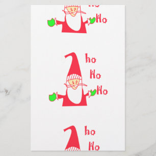 Merry Christmas Merry Christmas Funny Santa Hohoho Stationery