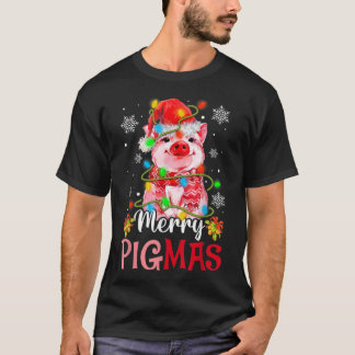 Merry Christmas Merry Pigmas Cute Pig Funny Xmas T-Shirt