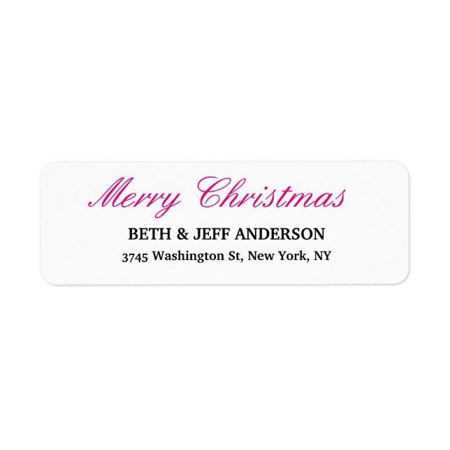 Merry Christmas Message Black White Family Sheet (Front)