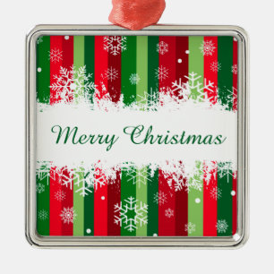 Merry Christmas Metal Ornament
