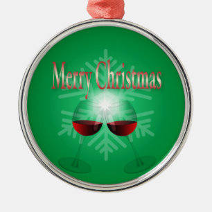 Merry Christmas Metal Ornament