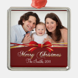 Merry Christmas Metal Ornament