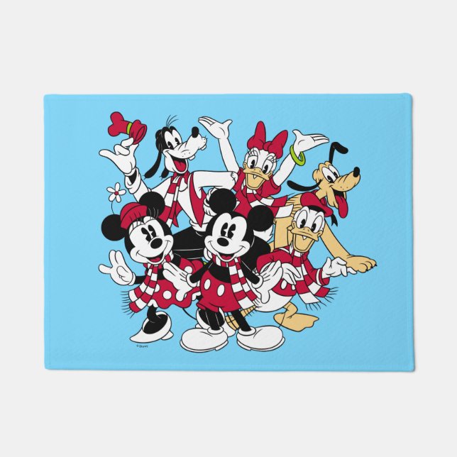 Merry Christmas | Mickey & Friends Joyful Holiday Doormat (Front)