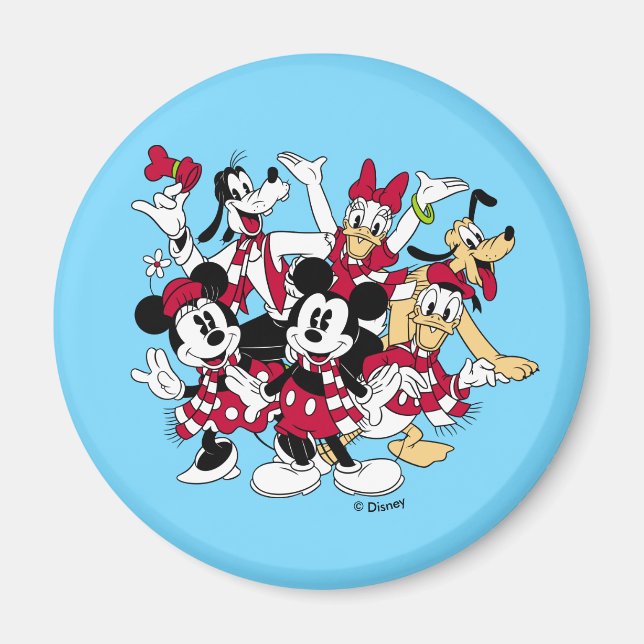 Merry Christmas | Mickey & Friends Joyful Holiday Magnet (Front)