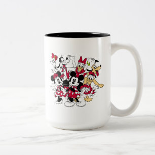 Merry Christmas   Mickey & Friends Joyful Holiday Two-Tone Coffee Mug