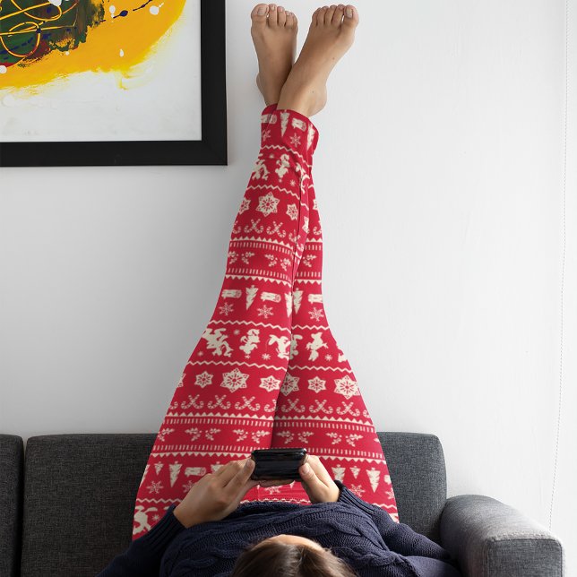 Merry Christmas | Mickey Mouse Snowflake Pattern Leggings (Creator Uploaded)