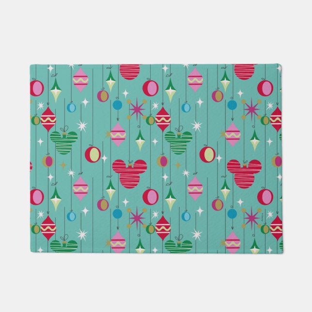 Merry Christmas | Mickey Retro Doormat (Front)