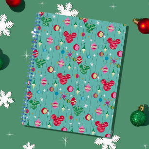 Merry Christmas Mickey Retro Notebook