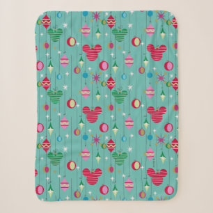 Merry Christmas   Mickey Retro Sherpa Blanket