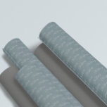 Merry Christmas Minimalist Script Wrapping Paper<br><div class="desc">Merry Christmas minimalist script with customizable blue grey background</div>