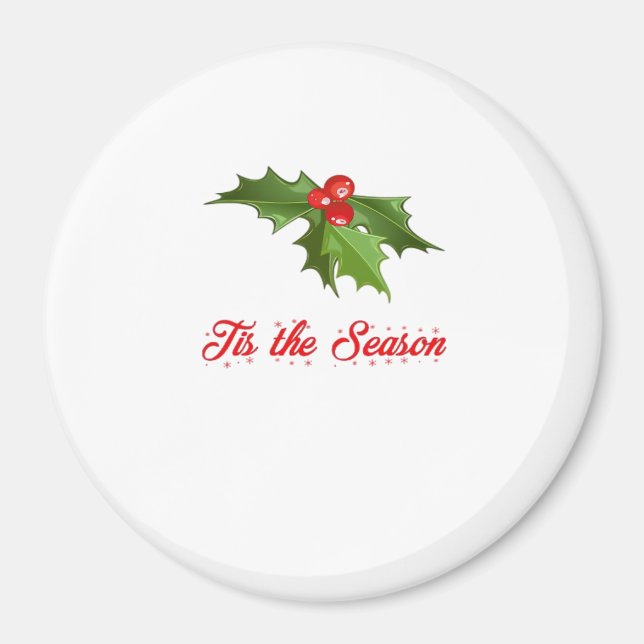 Merry Christmas Mistletoe Magnet (Front)