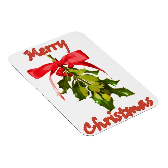 merry christmas mistletoe magnet (Right Side)