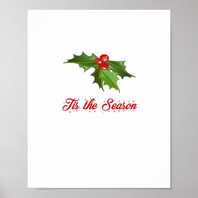 Merry Christmas Mistletoe Poster (Front)