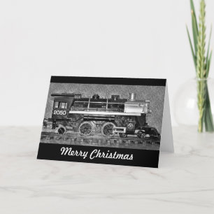 Merry Christmas Model Train Card