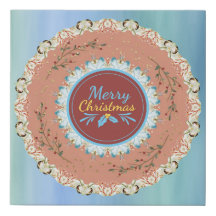 Merry Christmas Modern Art Wreath