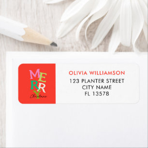 Merry Christmas Modern Bright Holiday