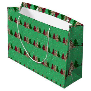 Merry Christmas Modern & Elegant  Large Gift Bag