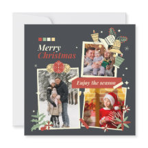 Merry Christmas | Modern Family Photo Collage