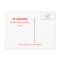 MERRY CHRISTMAS MODERN RED HOLIDAY PHOTO CARD