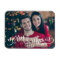 Merry Christmas Modern White Script Photo