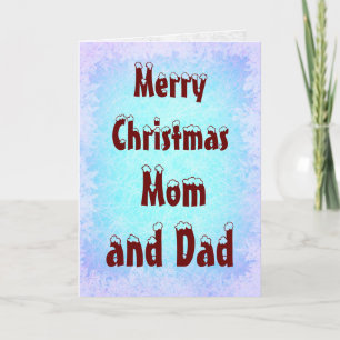 Merry Christmas Mom and Dad Card