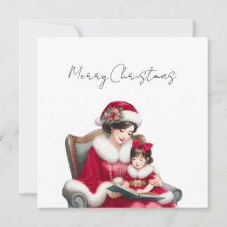 Merry Christmas Mom and Daughter Card