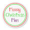 Merry Christmas Mom Colourful Gift Magnet