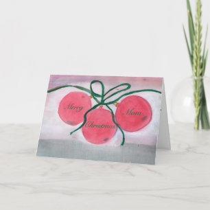 Merry Christmas Mom Holiday Card