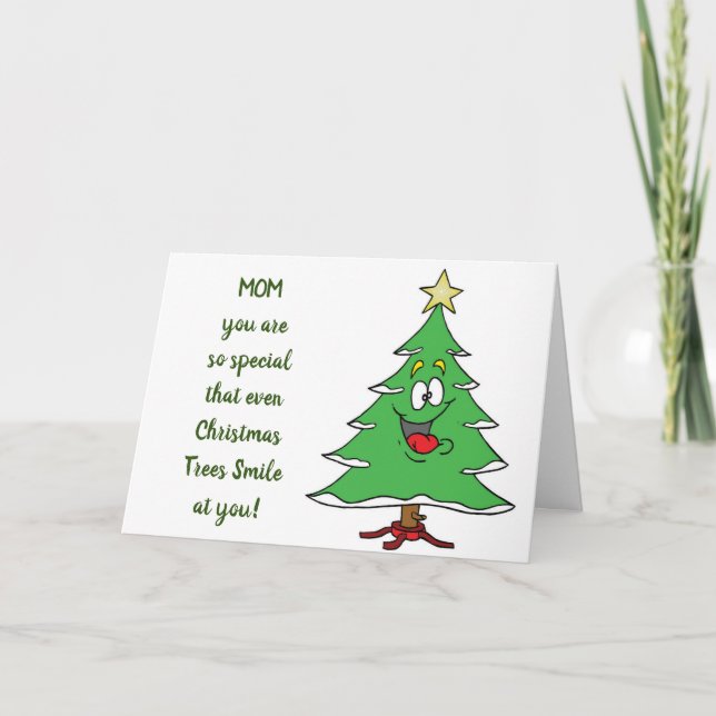 MERRY CHRISTMAS ***MOM*** YOU BRING JOY!!! HOLIDAY CARD (Front)