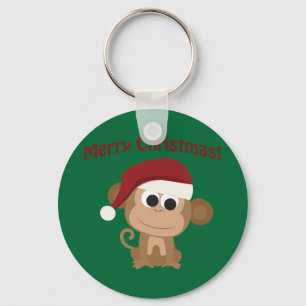 Merry Christmas! Monkey Keychain