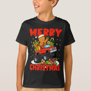 Merry Christmas Monster Truck Funny Gingerbread Me T-Shirt