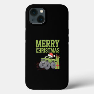 Merry Christmas Monster Truck Toddler Boys Xmas  iPhone 13 Case