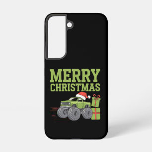 Merry Christmas Monster Truck Toddler Boys Xmas  Samsung Galaxy Case