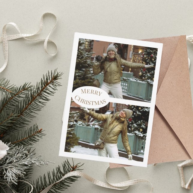 Merry Christmas  Moodboard Photo Holiday Card (1)