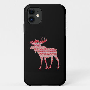 MERRY CHRISTMAS MOOSE iPhone 11 CASE