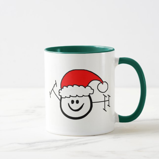 Merry Christmas Morse Code Happy Ham Mug (Right)