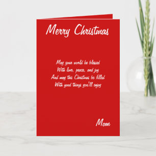 Merry Christmas mother cards