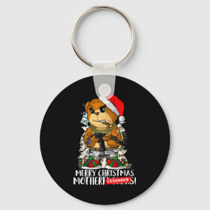 Merry Christmas Motherfker! Hip Hop Teddy Bear Xma Keychain