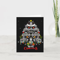 Merry Christmas Motorcycle Tree Christmas Lights B