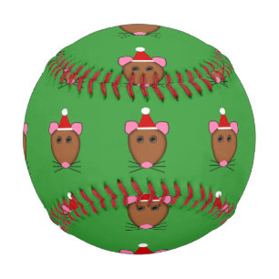 Merry Christmas Mouse Baseball