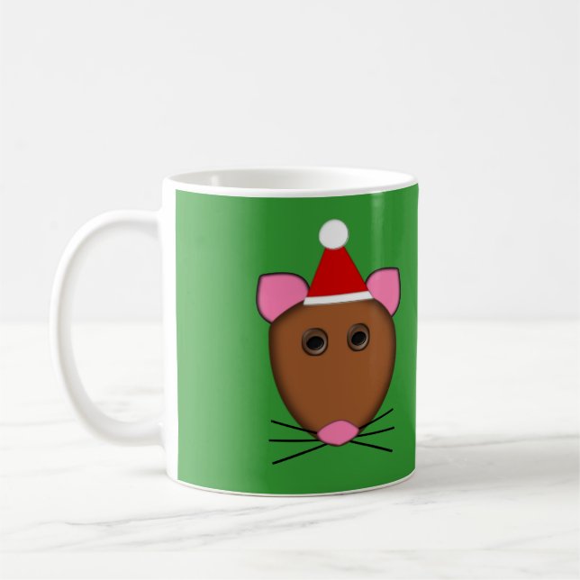 Merry Christmas Mouse Mug (Left)