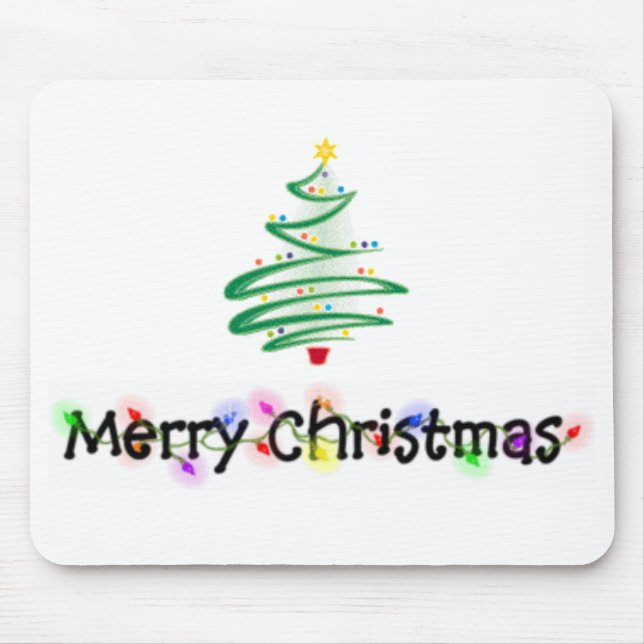 Merry Christmas Mouse Pad (Front)
