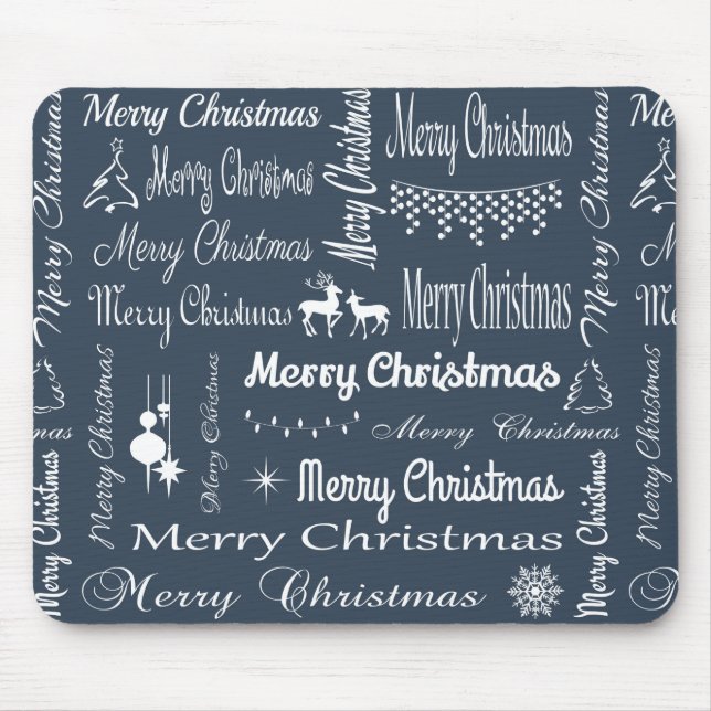 Merry Christmas Mouse Pad (Front)