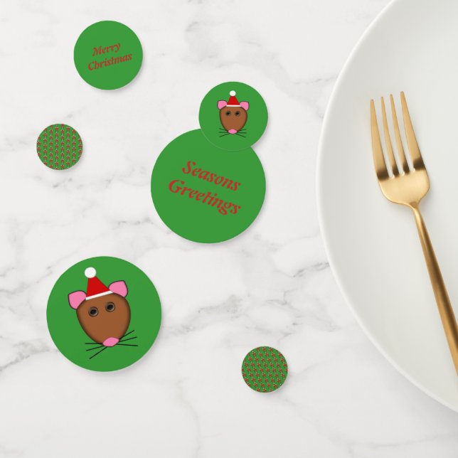 Merry Christmas Mouse Personalized Confetti (Group)