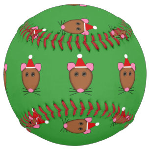 Merry Christmas Mouse Softball