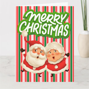 Merry Christmas Mr Mrs Clause  Card
