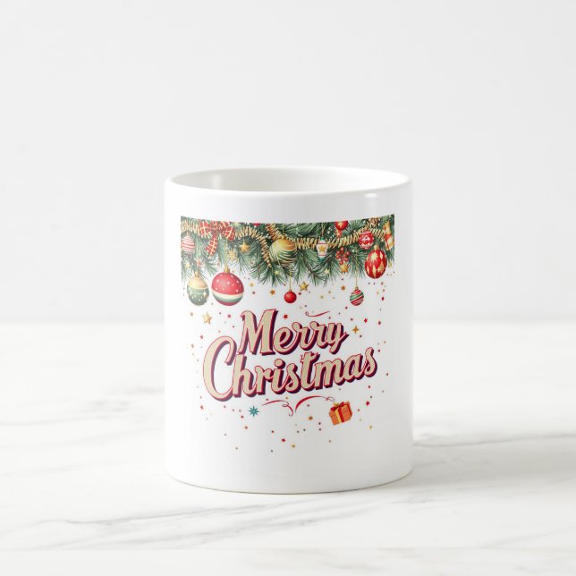 Merry Christmas Mug – Festive Holiday Cheer (Center)