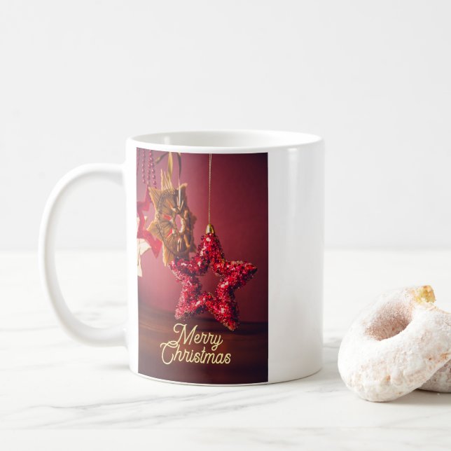 “Merry Christmas” Mug – Festive Holiday Drinkware (With Donut)