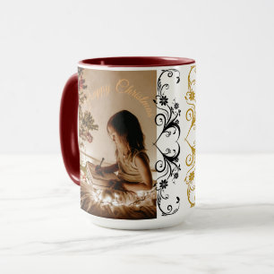 Merry christmas mugs 2025 maroon colour