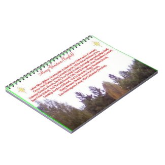 Merry Christmas Multi Language Spiral Photo  Notebook